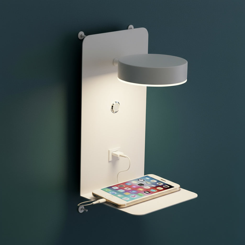 LED Wall Light | Modern Bedside Sconce 3 Light Modes Bedroom Reading