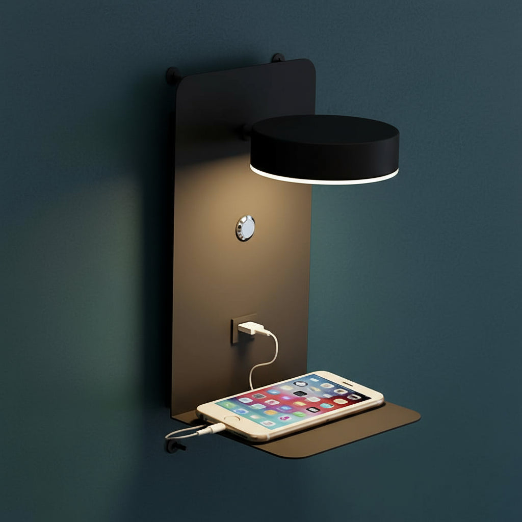 LED Wall Light | Modern Bedside Sconce 3 Light Modes Bedroom Reading