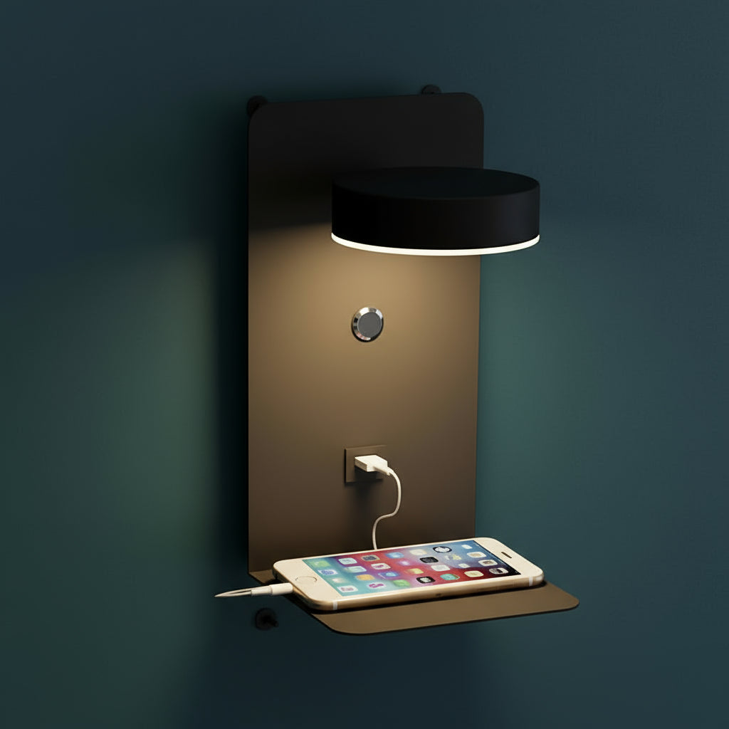 LED Wall Light | Modern Bedside Sconce 3 Light Modes Bedroom Reading