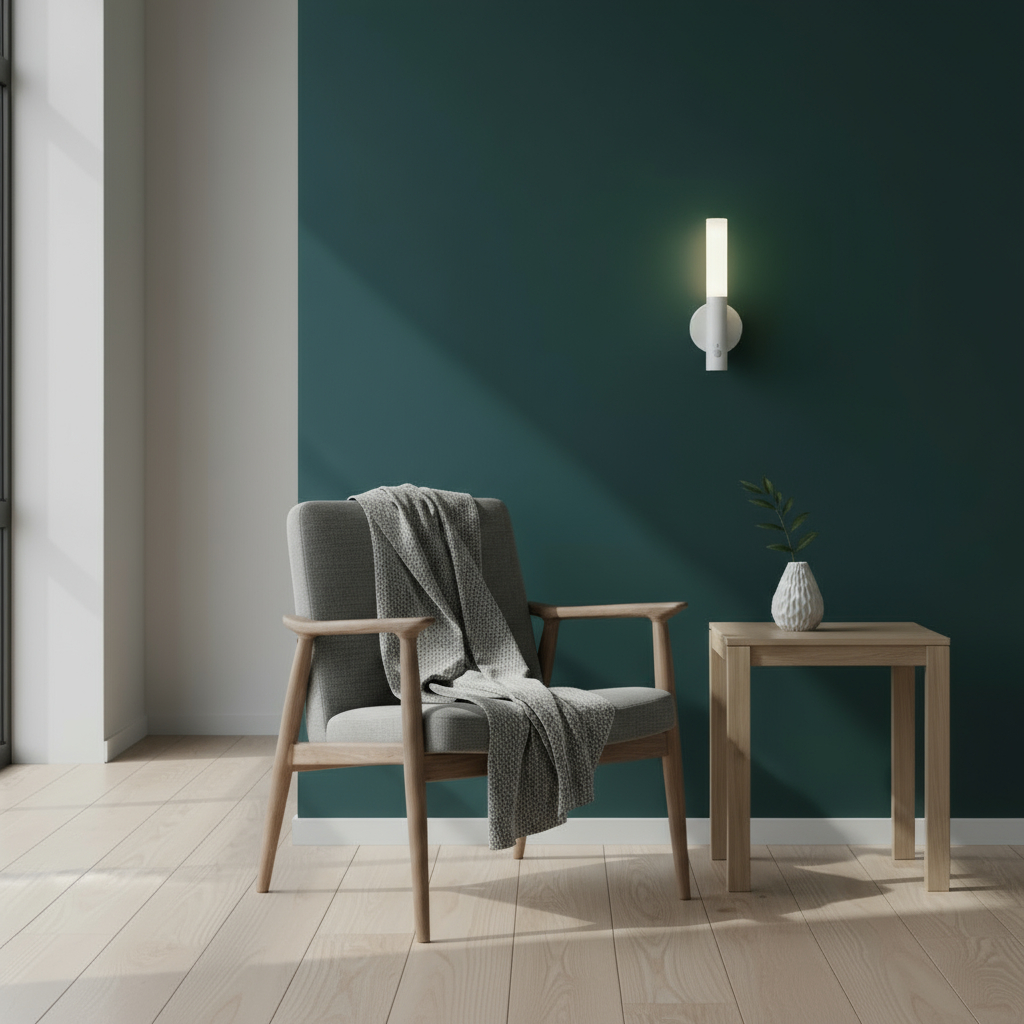 Rechargeable Stick-On Wall Light | Slim Cylinder Motion Sensor Magnetic Base Battery Operated