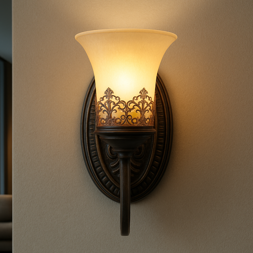 Vintage Wall Light | European Retro Iron Clear Glass Sconce Hallway Indoor