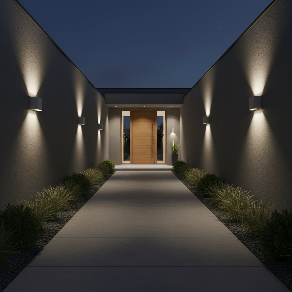 Modern Wall Light | Rectangular Up Down Aluminum LED Sconce Indoor Outdoor