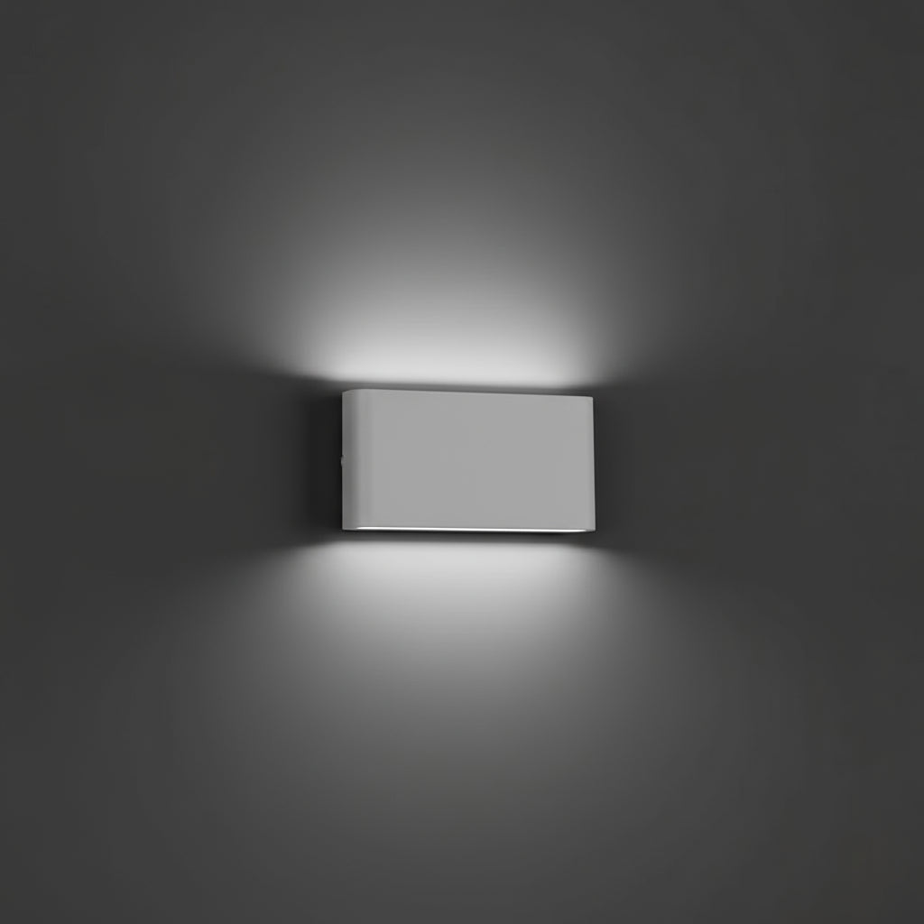 Modern Wall Light | Rectangular Up Down Aluminum LED Sconce Indoor Outdoor