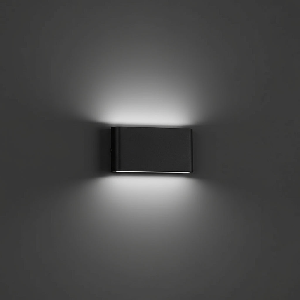 Modern Wall Light | Rectangular Up Down Aluminum LED Sconce Indoor Outdoor