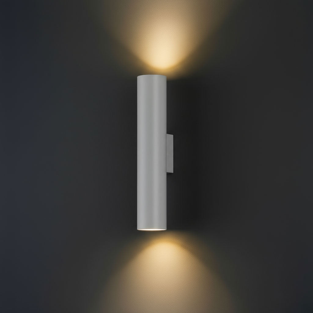Modern Wall Light | Cylinder Minimalist Up Down Aluminum Sconce Indoor