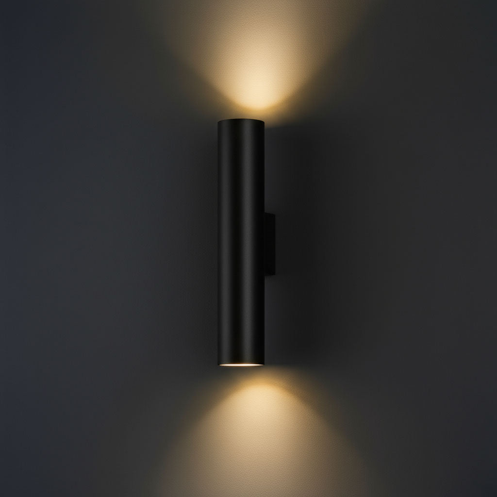 Modern Wall Light | Cylinder Minimalist Up Down Aluminum Sconce Indoor