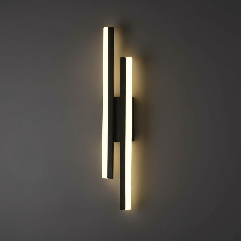 LED Wall Light | Vertical Dual-Bar Fixture 3 Colour Modes Indoor Lighting