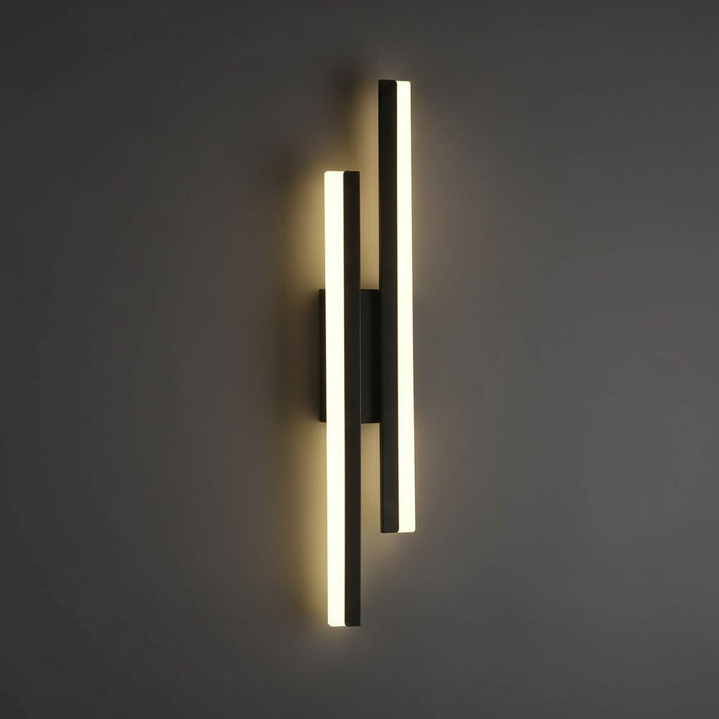 LED Wall Light | Vertical Dual-Bar Fixture 3 Colour Modes Indoor Lighting