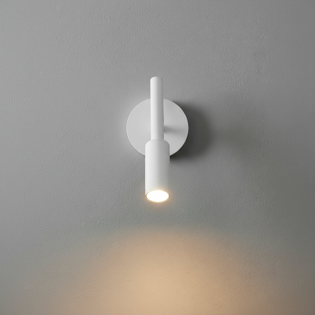 LED Wall Light | Slim Nordic Adjustable Sconce Black White Bedroom Living Room