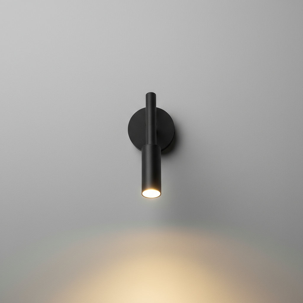 LED Wall Light | Slim Nordic Adjustable Sconce Black White Bedroom Living Room