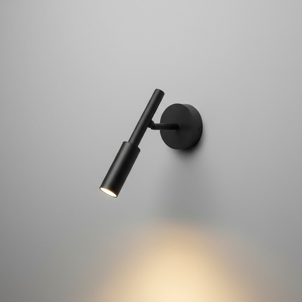 LED Wall Light | Slim Nordic Adjustable Sconce Black White Bedroom Living Room
