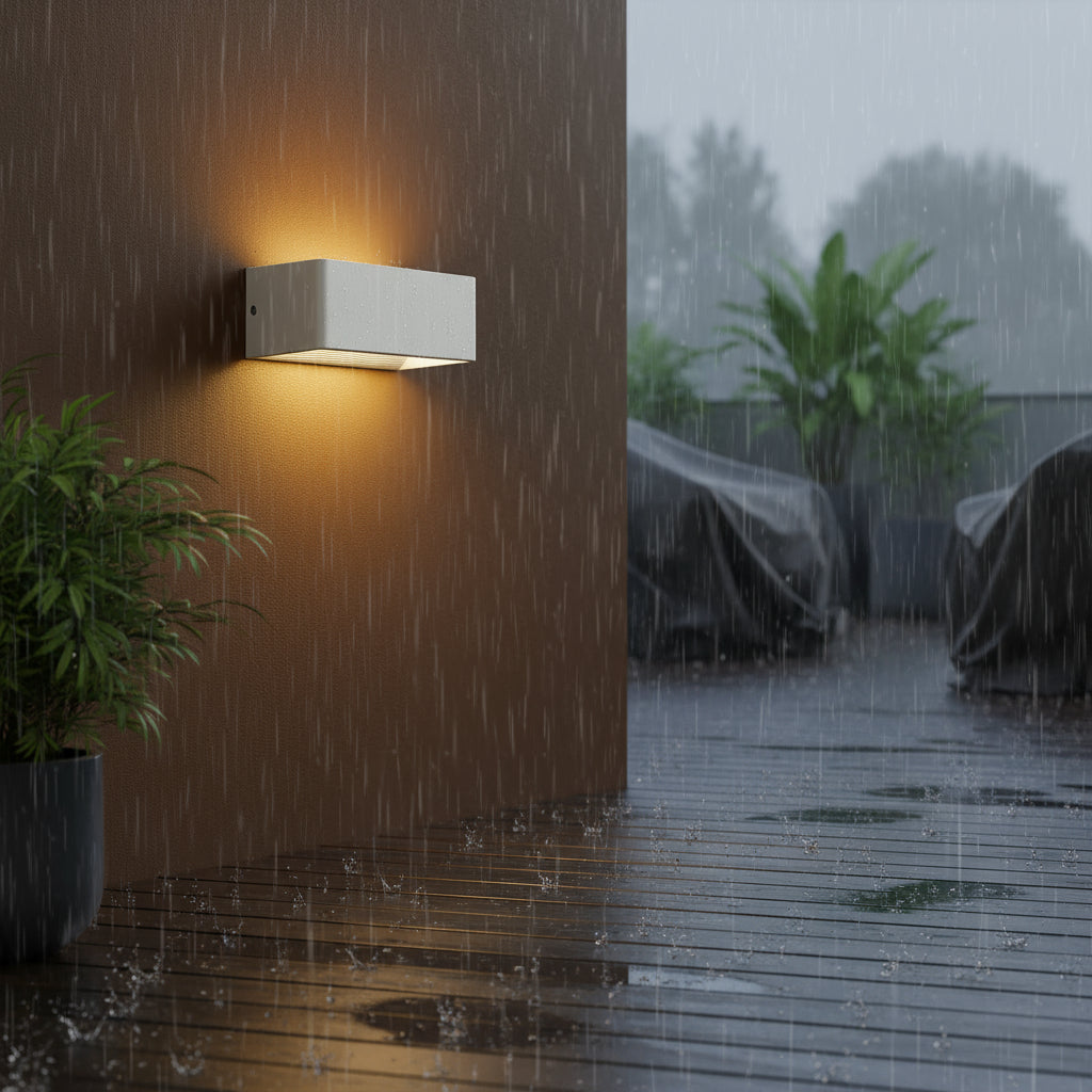 LED Wall Light | Rectangular Waterproof Sconce Up Down Outdoor Lighting
