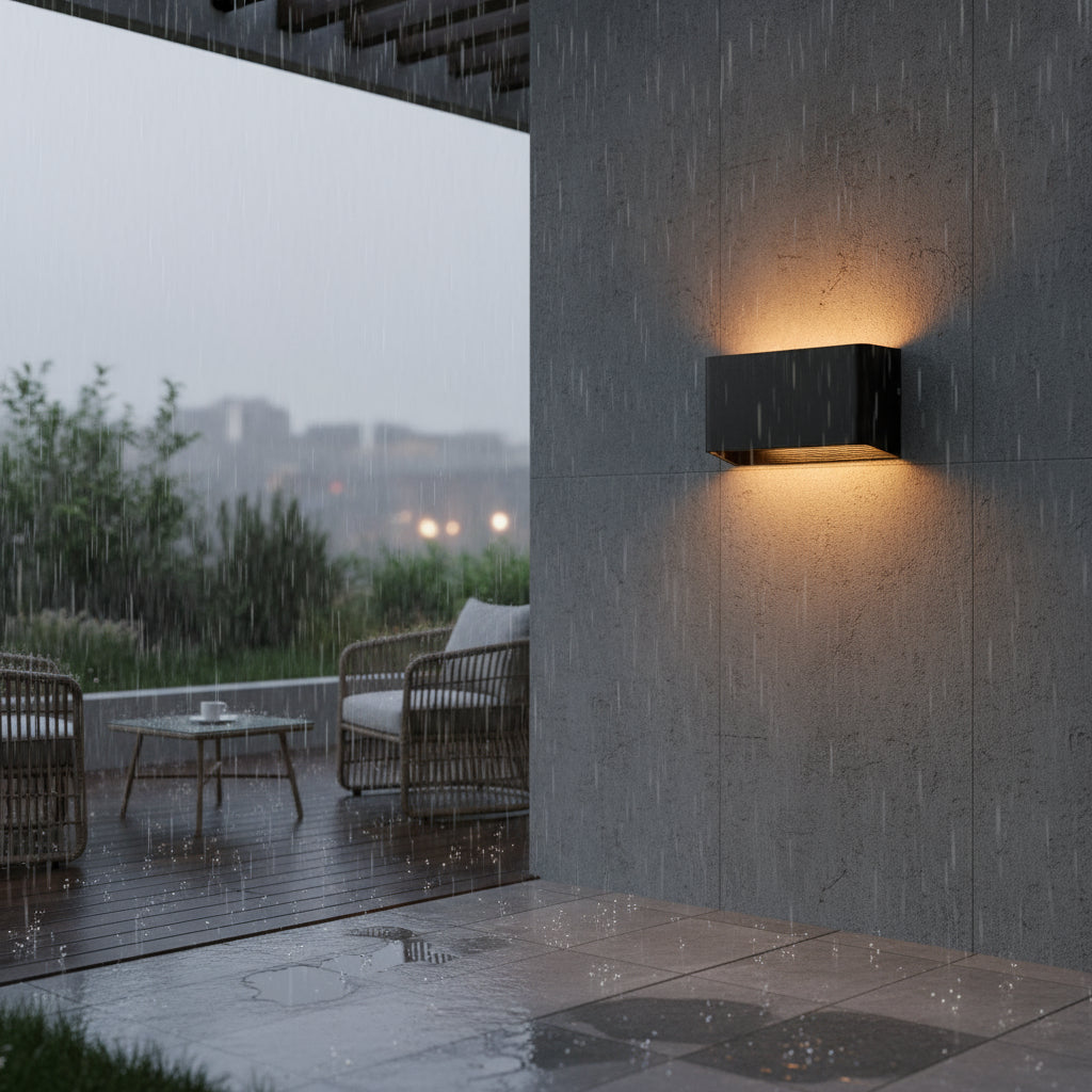 LED Wall Light | Rectangular Waterproof Sconce Up Down Outdoor Lighting
