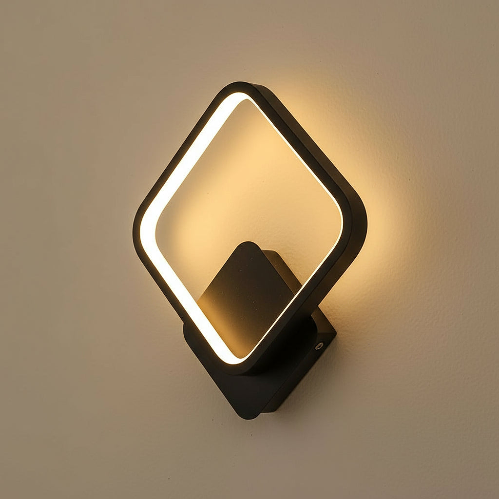 LED Wall Light | Modern Round Aluminum Milky White Silicone Shade Bedroom