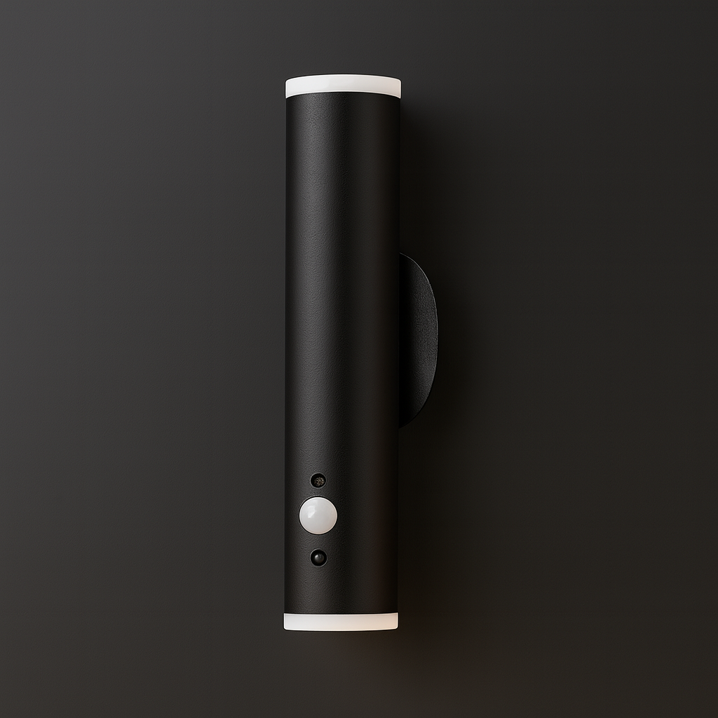 Stick-On Rechargeable Wall Light | Slim Metal Tube Remote Light Sensor Battery Operated