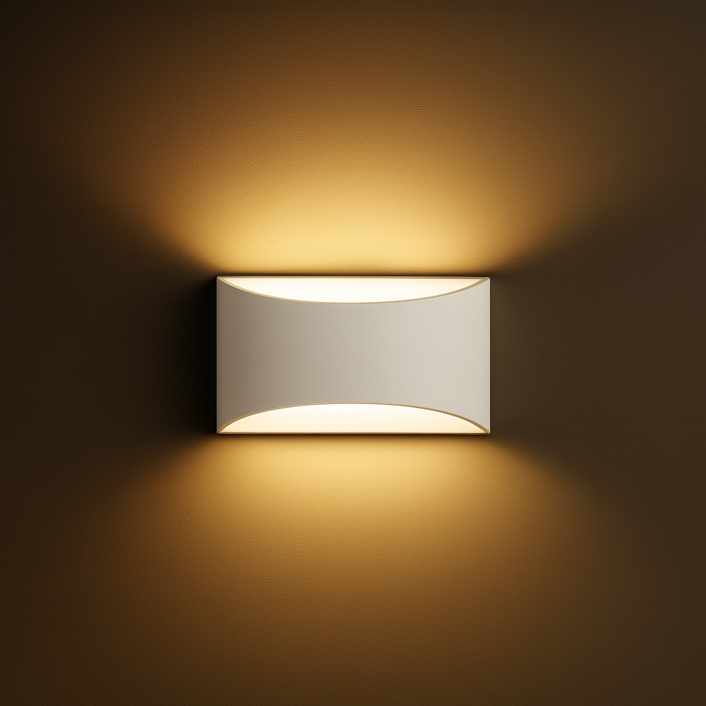 LED Wall Light | Curved Aluminium Up Down Sconce Indoor Lighting