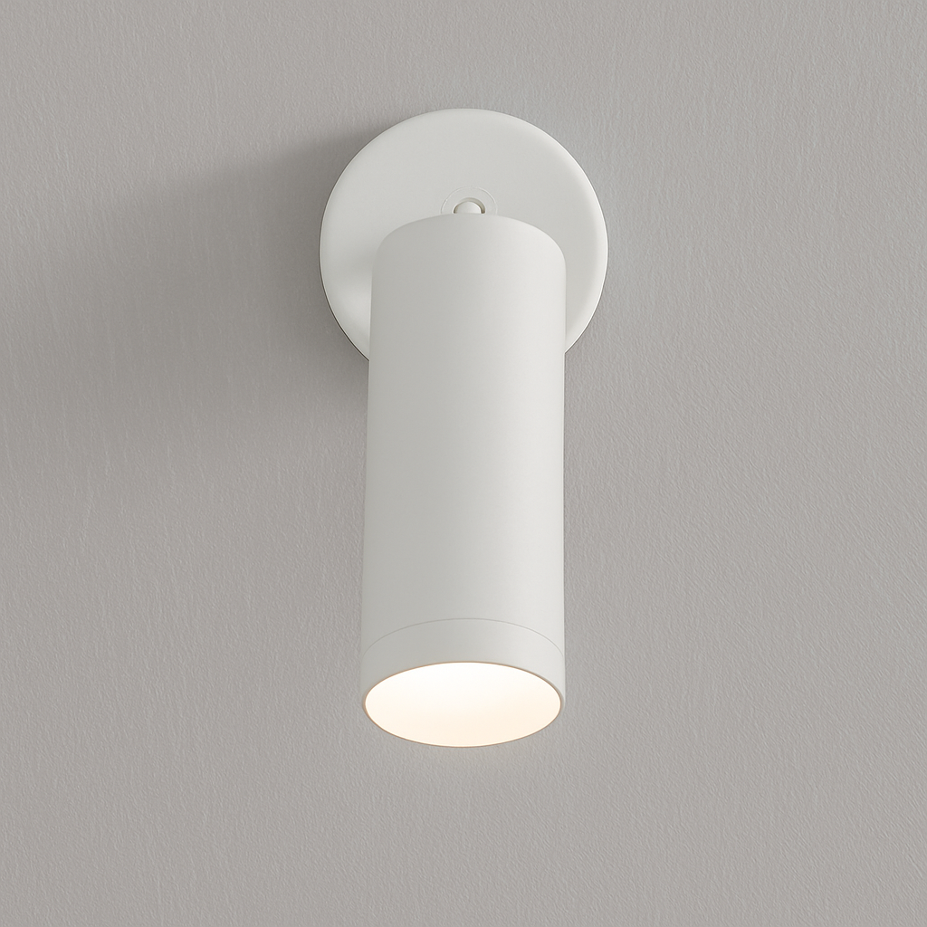 LED Wall Light | Adjustable Spotlight Black White Aluminum Indoor Lighting