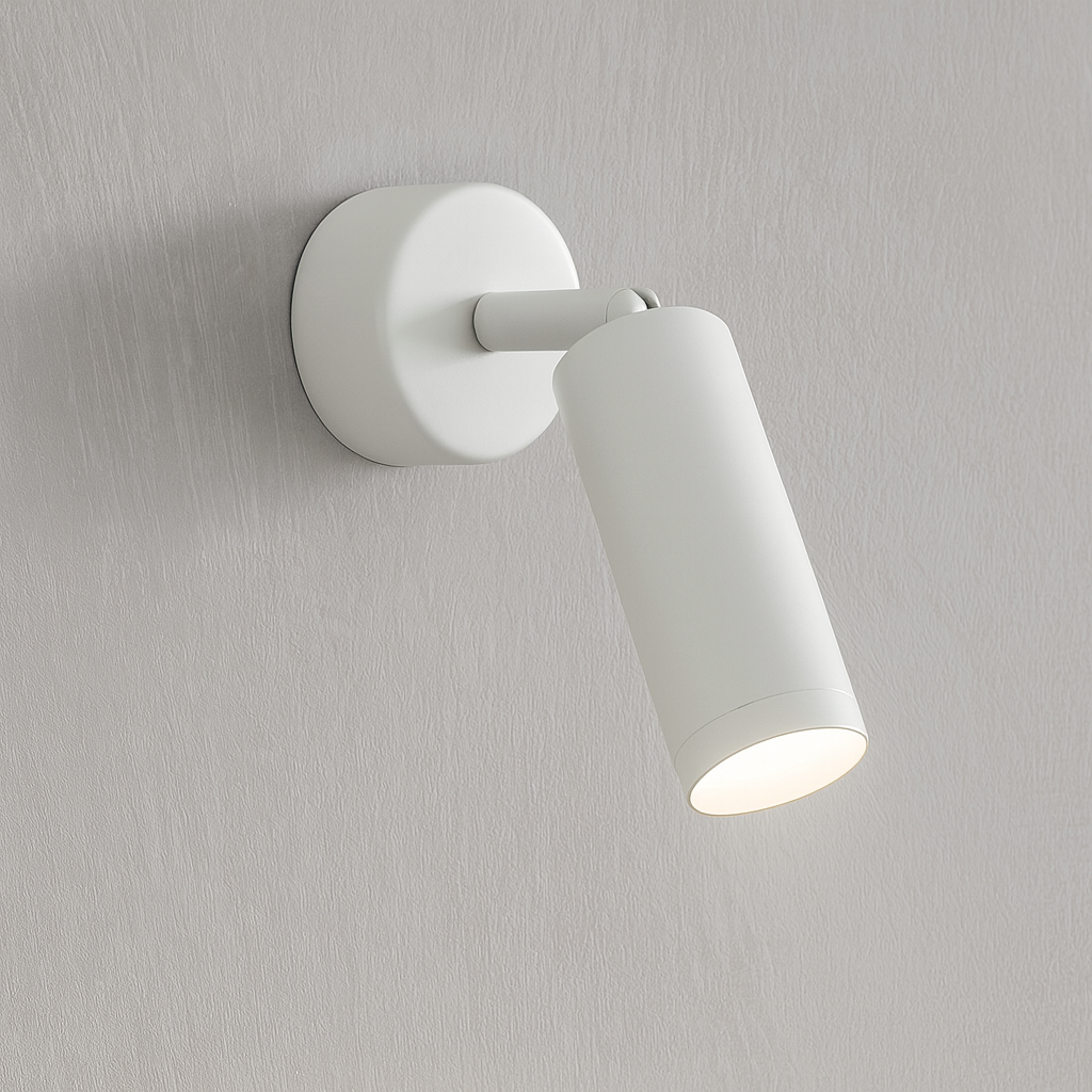LED Wall Light | Adjustable Spotlight Black White Aluminum Indoor Lighting