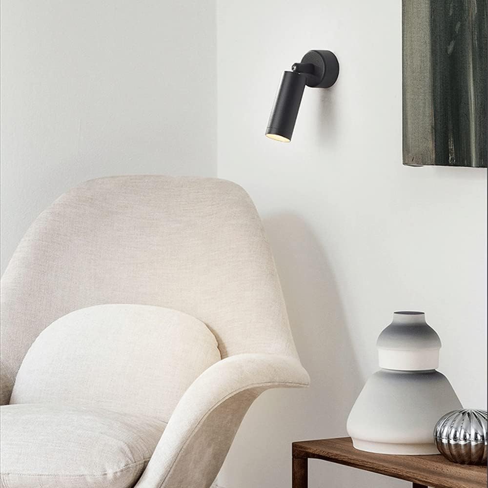 LED Wall Light | Adjustable Spotlight Black White Aluminum Indoor Lighting
