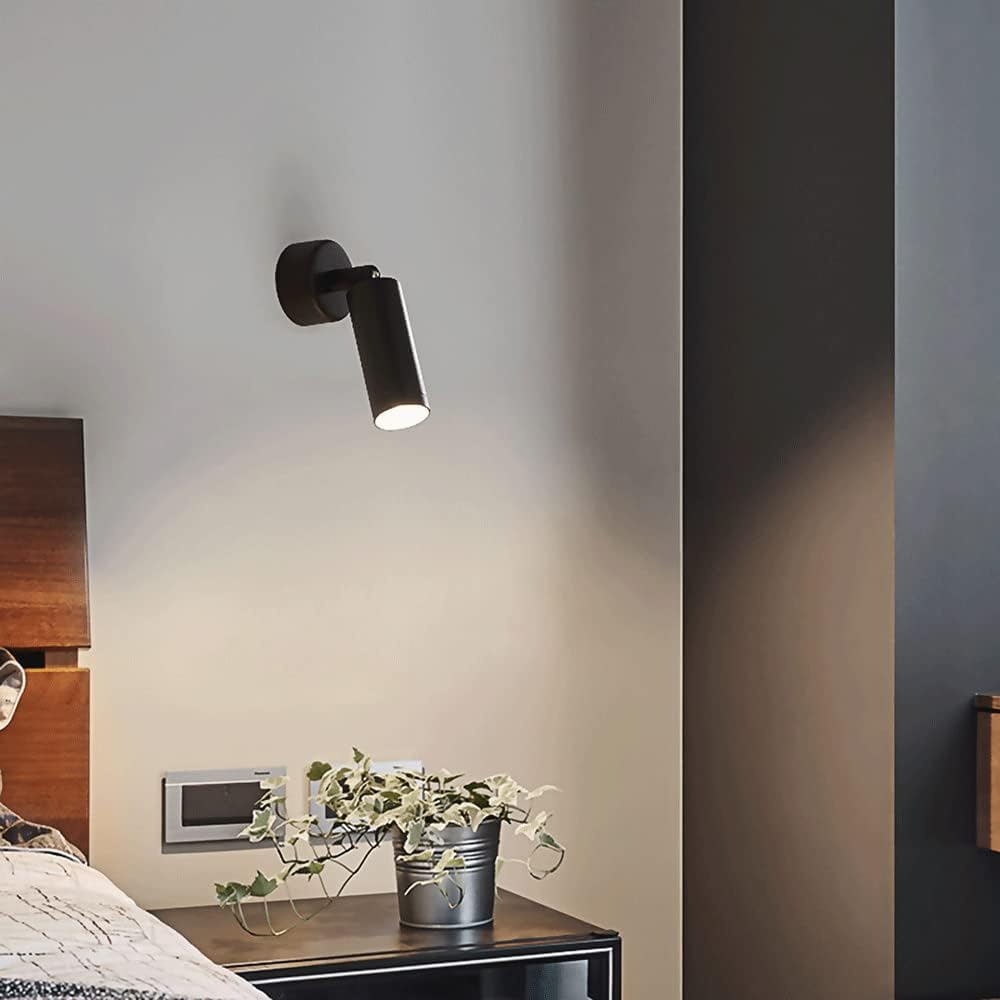 LED Wall Light | Adjustable Spotlight Black White Aluminum Indoor Lighting