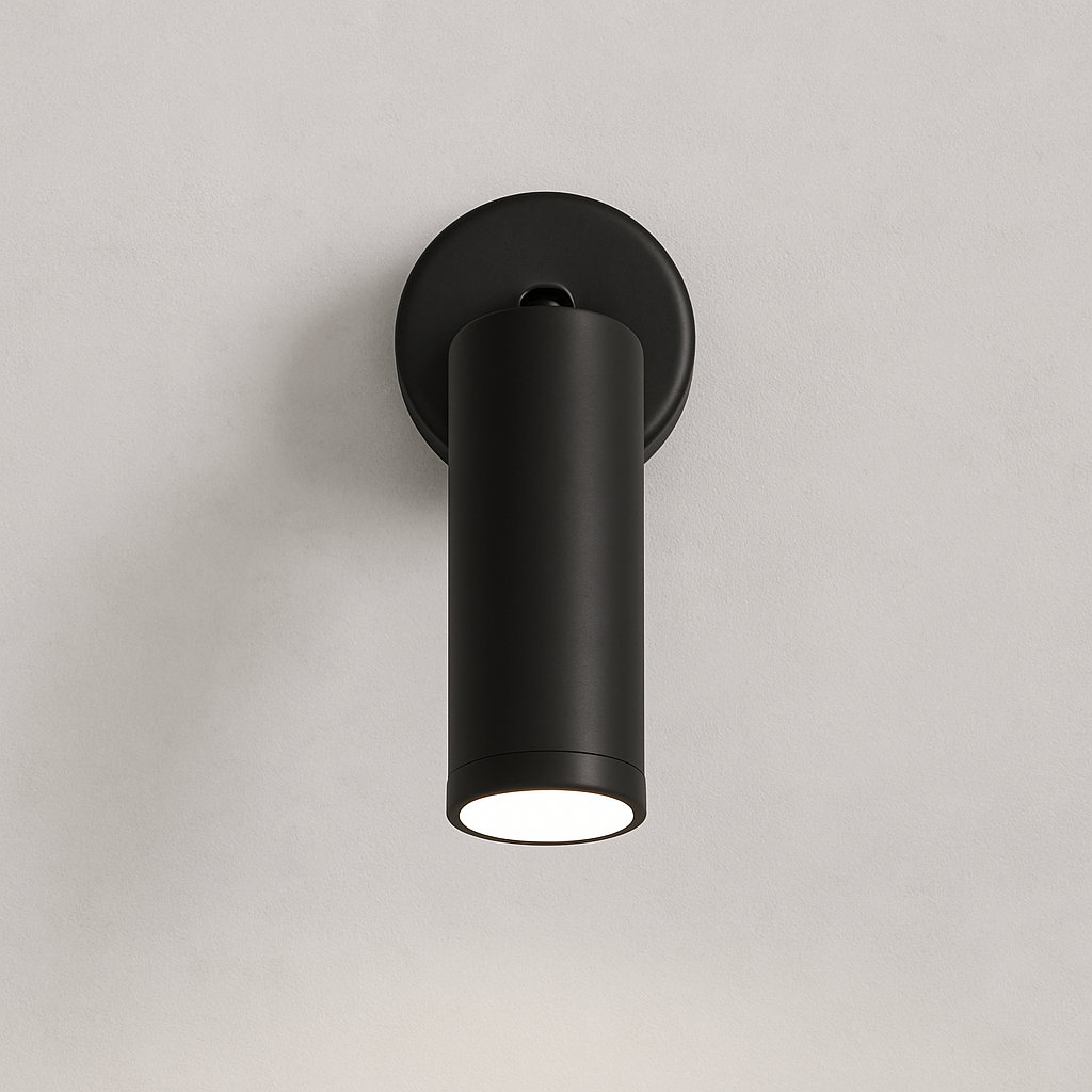 LED Wall Light | Adjustable Spotlight Black White Aluminum Indoor Lighting