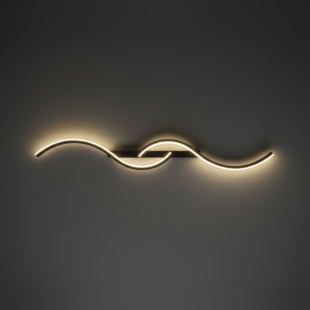 Contemporary LED Wall Light | Curved Aluminum Silicone Sconce Indoor Lighting