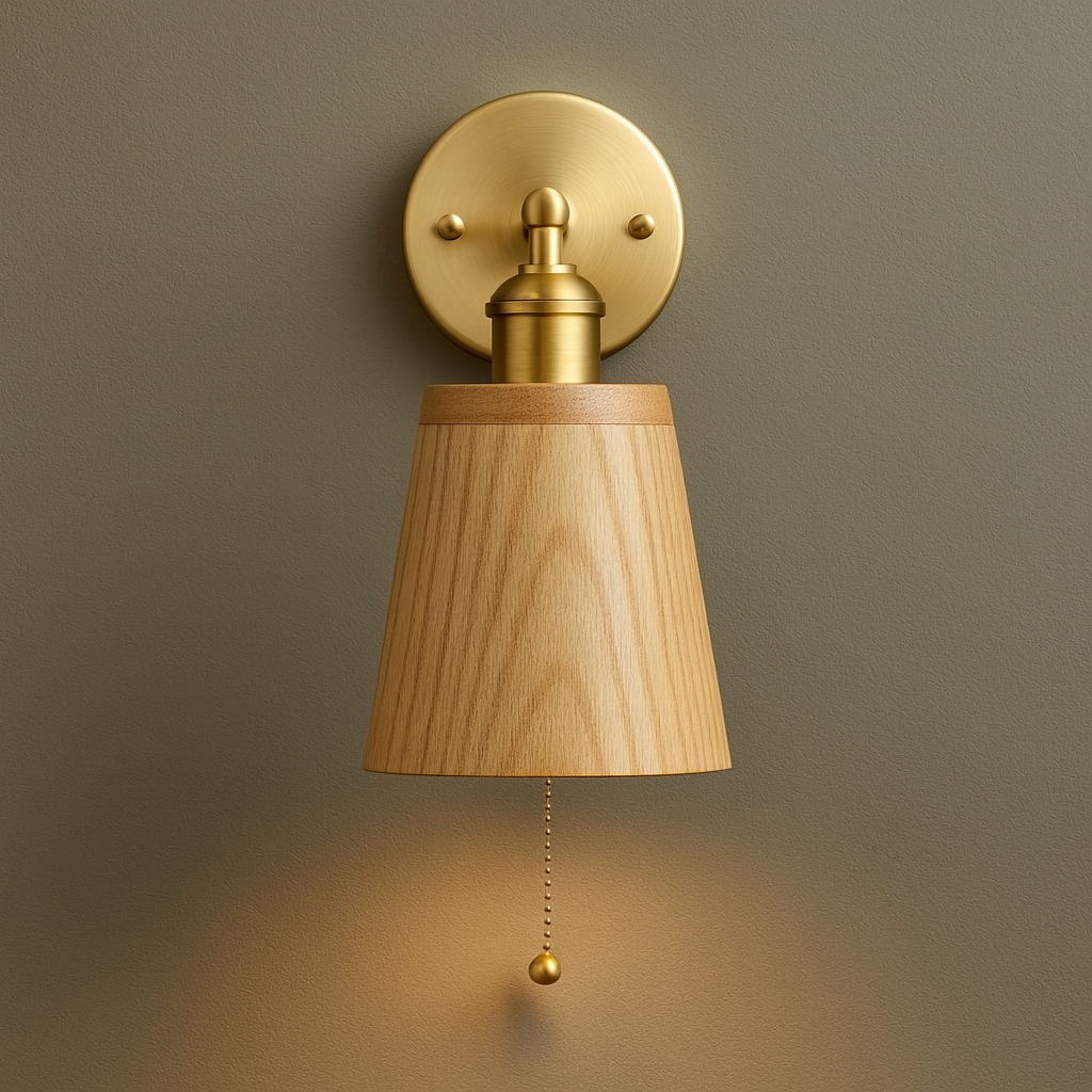 Brass Wall Light | Vintage Adjustable Exposed LED Bulb Sconce Indoor