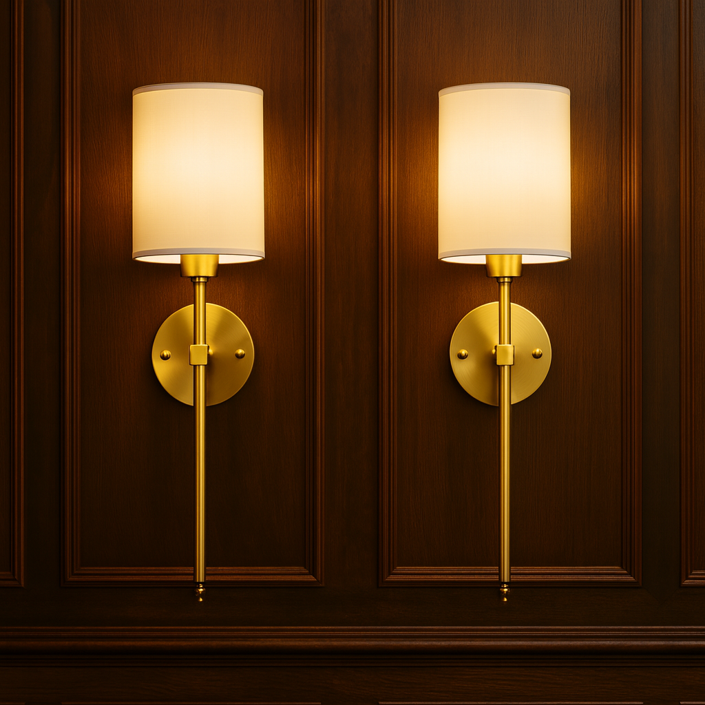 Rechargeable Wall Light | Cylindrical Fabric Shade Sconce Battery Operated Bedroom